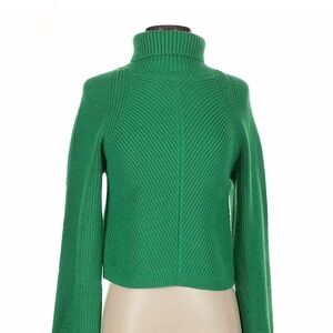 Maeve Green Turtleneck Sweater